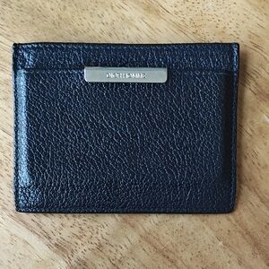 Black Leather Card Holder